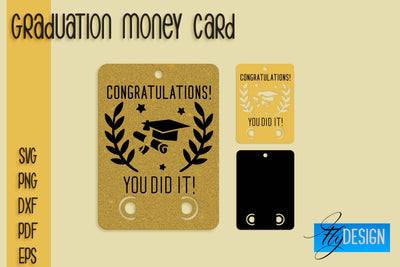 Graduation Money Card SVG | Glad To Be Grad SVG Design | Grad SVG Quotes SVG Fly Design 