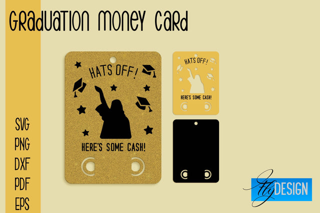 Graduation Money Card SVG | Glad To Be Grad SVG Design | Grad SVG Quotes SVG Fly Design 
