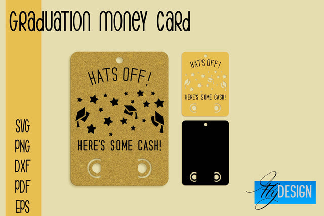 Graduation Money Card SVG | Glad To Be Grad SVG Design | Grad SVG Quotes SVG Fly Design 