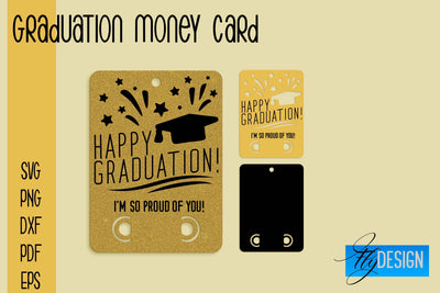Graduation Money Card SVG | Glad To Be Grad SVG Design | Grad SVG Quotes SVG Fly Design 