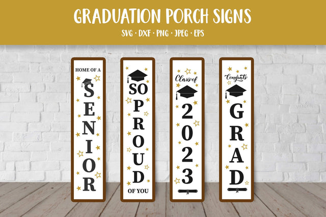 Graduation Porch Sign Bundle SVG. Class of 2023 Porch Signs SVG LaBelezoka 