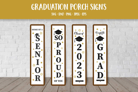Graduation Porch Sign Bundle SVG. Class of 2023 Porch Signs SVG LaBelezoka 