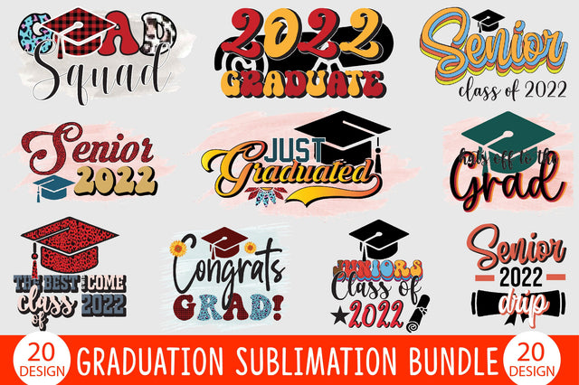 Graduation Sublimation Bundle PNG Sublimation SVGista 