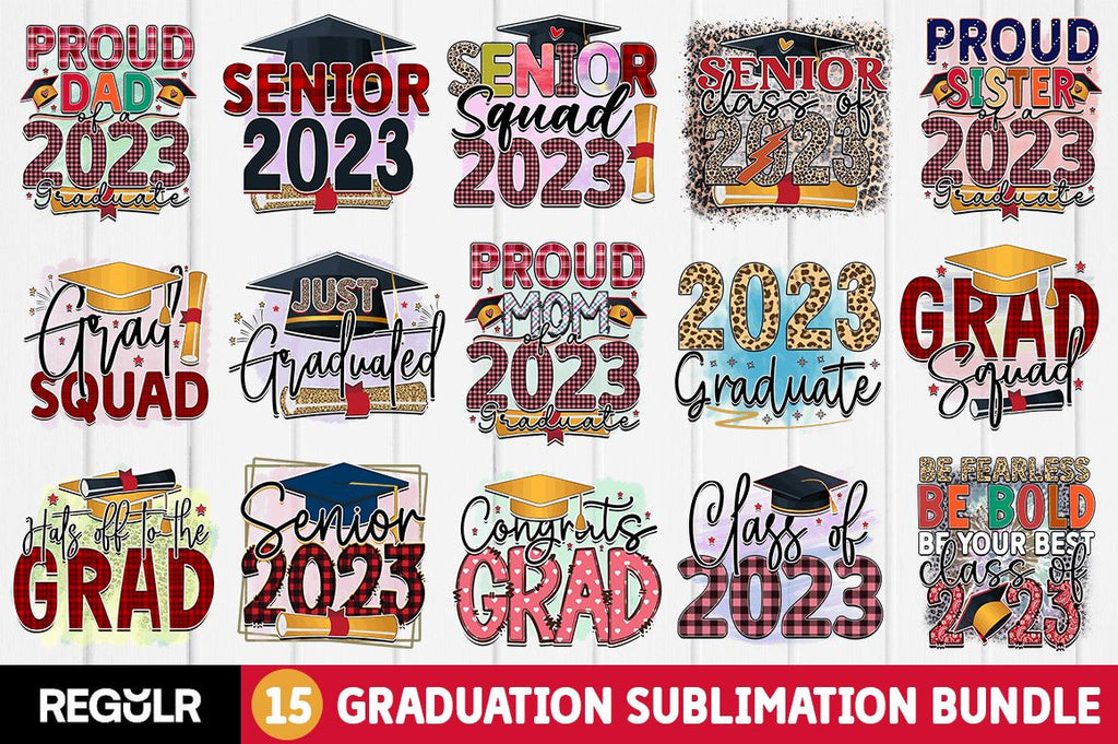 Graduation Sublimation Bundle - So Fontsy