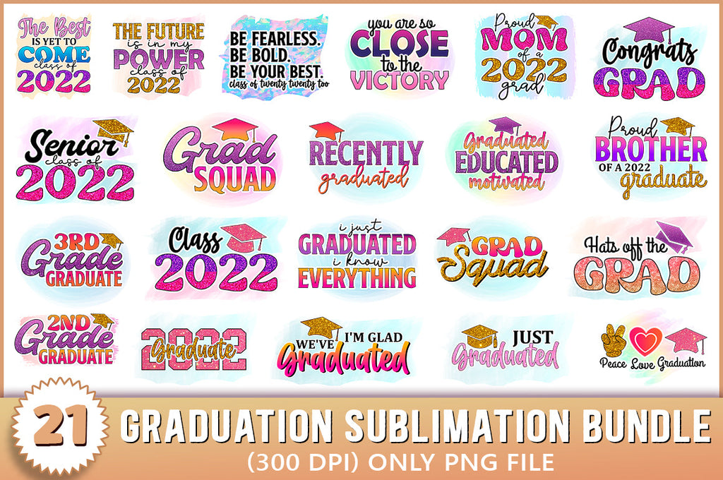 Graduation Sublimation Bundle - So Fontsy