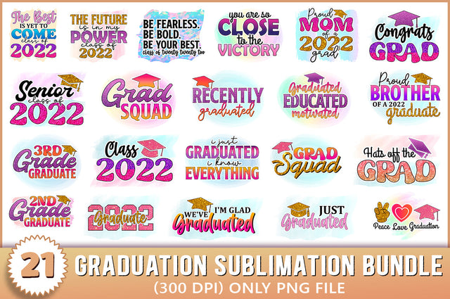 Graduation Sublimation Bundle SVG Shetara Begum 