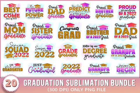 Graduation Sublimation Mini Bundle SVG Shetara Begum 