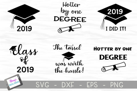 Graduation SVG Bundle - 2019 - Includes 6 graduation designs SVG Stacy's Digital Designs