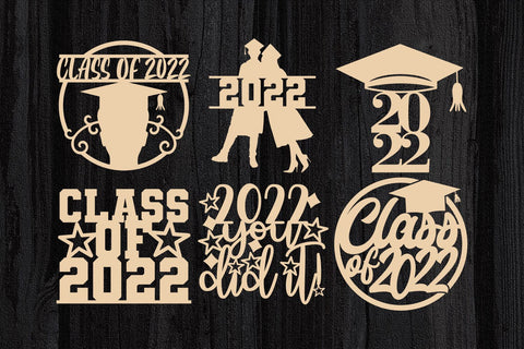 Graduation SVG Bundle, Cake Topper Svg, Class of 2022 Svg, Senior 2022 Svg, Png, Dxf, Eps, Ai, Cut Files For Cricut, Silhouette Cameo SVG TonisArtStudio 