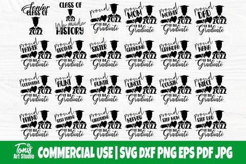Graduation SVG Bundle, Class of 2022, Graduate Svg SVG TonisArtStudio 