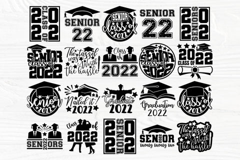 Graduation SVG Bundle, Senior 2022 SVG, Class of 2022 Svg, Png SVG TonisArtStudio 
