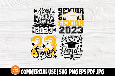 Graduation SVG Bundle - Senior 2023 Svg - Class of 2023 Svg - Graduate Svg - Png Sublimation SVG TonisArtStudio 