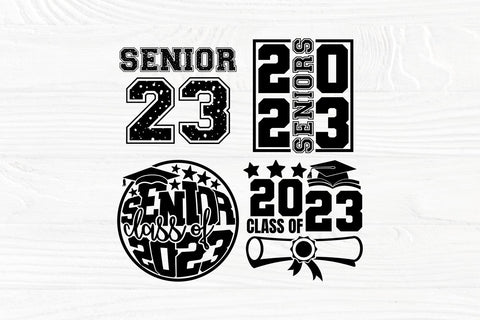 Class of 2023 Bold Year Graduate Graduation School College Clipart Digital  Download SVG PNG JPG PDF Cut Files