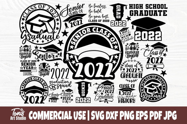 Graduation SVG Bundle, Senior Class of 2022 Svg SVG TonisArtStudio 