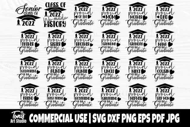 Graduation SVG Bundle, Senior Class of 2022 Svg SVG TonisArtStudio 