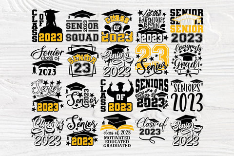 Graduation SVG Bundle - Senior Class of 2023 Svg - Graduate Svg - Png Sublimation - Graduation Shirt Svg - Graduation Cap Svg - 60 Designs SVG TonisArtStudio 