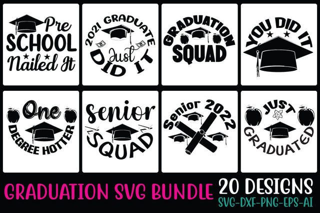 Graduation SVG Bundle SVG Cut File SVG Studio Innate 