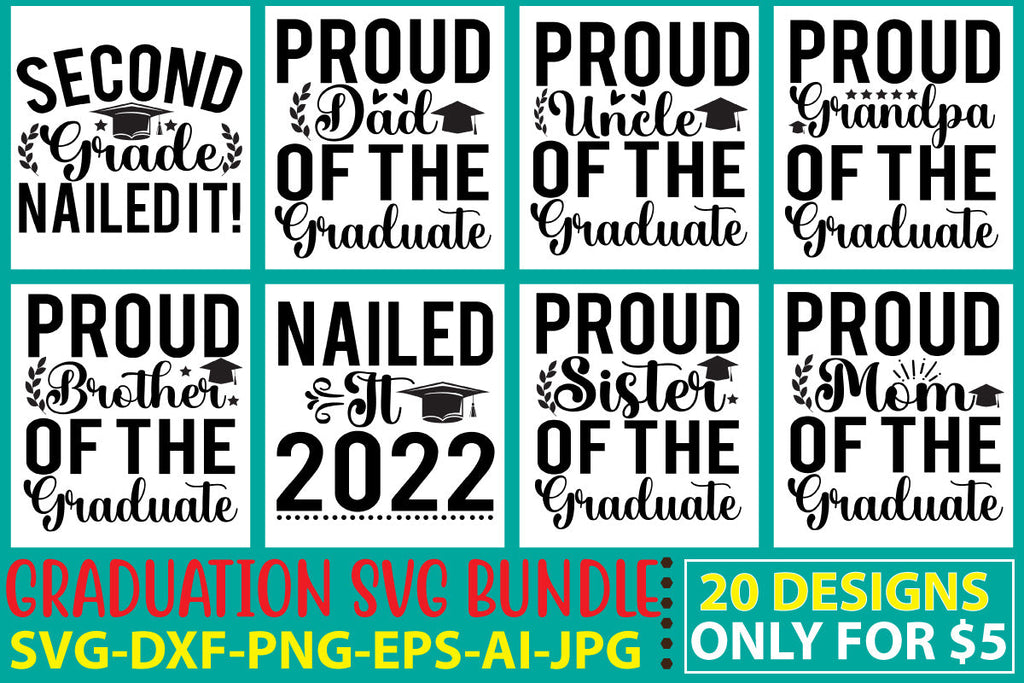 Graduation Svg Bundle - So Fontsy