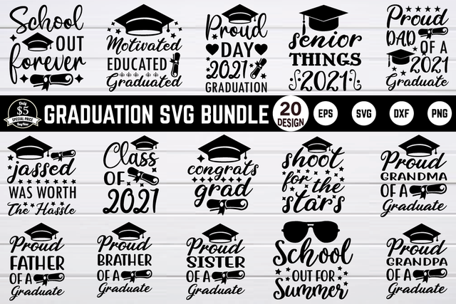 graduation svg bundle vol 1 SVG buydesign 