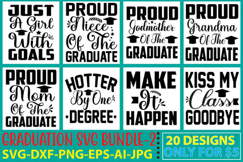 Graduation Svg Bundle Vol. 2 SVG Syaman 