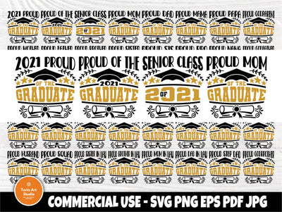 Graduation SVG Cut File, Graduate 2021, Senior Svg SVG TonisArtStudio 