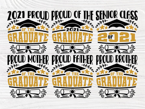 Graduation SVG Cut File, Graduate 2021, Senior Svg SVG TonisArtStudio 