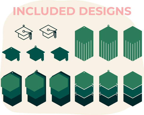 Graduation svg, Earring svg, Class of 2020 svg, Senior 2020 svg, Senior svg, Graduation 2020 svg, Leather earring svg, graduation cap svg SVG CutLeafSvg 