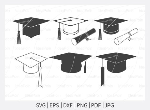 Graduation Svg, Graduate Silhouette, Graduate SVG Cut Files, graduate bundle clipart, Graduation Cap Svg, Hat Svg, Graduation man Svg, Graduate Bundle SVG Dinvect 