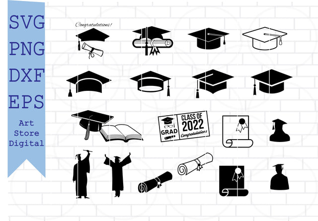 Graduation SVG, Graduate SVG, Graduation Cap Svg, University Svg, College Svg, Student Svg, School Svg SVG Artstoredigital 