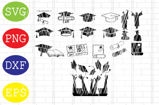 Graduation Svg, Graduation Silhouettes Svg, Graduation Cap Svg, Class of 2022 Svg, Graduation Cricut, Senior 2022 Svg, 2022 Grad Svg SVG DigitalSvgFiles 