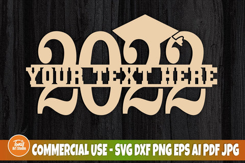 Graduation SVG, Split Monogram Svg, Senior 2022 Svg, Png, Dxf, Eps, Ai, Digital Download, Cut File For Cricut, Silhouette Cameo SVG TonisArtStudio 