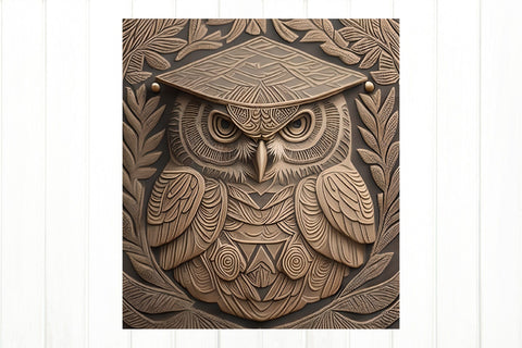 Graduation Tumbler Sublimation Wrap. Owl Sublimation PNG Sublimation Olga Terlyanskaya 