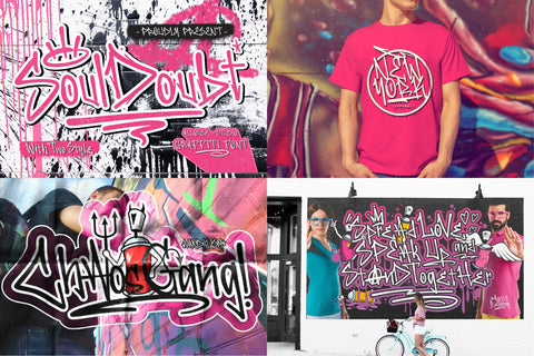 Graffiti Font Bundle Vol I Font Allouse.Studio 