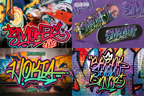 Graffiti Font Bundle Vol I Font Allouse.Studio 