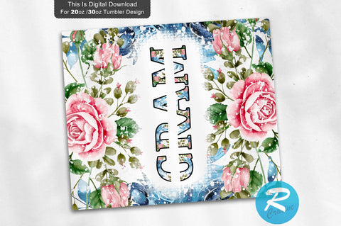 Gram 20 oz / 30 oz Tumbler PNG Sublimation Regulrcrative 