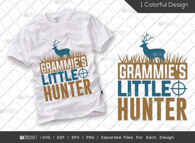 Grammies Little Hunter SVG Cut File | Hunting Svg | Deer Svg | Hunting Season Svg | Hunter Svg | Hunting Life Svg | Hunting T-shirt Design SVG ETC Craft 