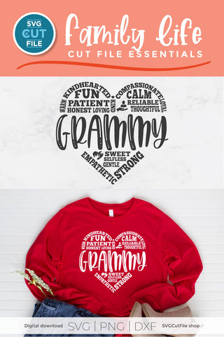 Grammy svg for grandma shirts and tote bag crafts SVG SVG Cut File 