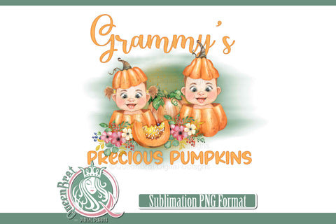 Grammy's Precious Pumpkins Sublimation Sublimation QueenBrat Digital Designs 