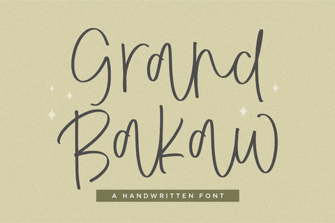 Grand Bakaw Font Font Balpirick 