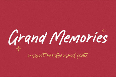 Grand Memories Font Font Balpirick 