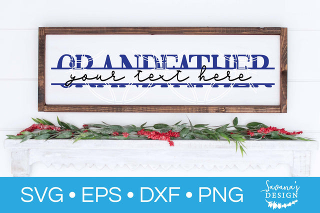 Grandfather Split Monogram SVG SVG SavanasDesign 