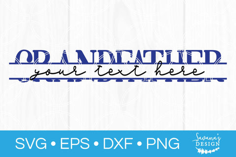 Grandfather Split Monogram SVG SVG SavanasDesign 
