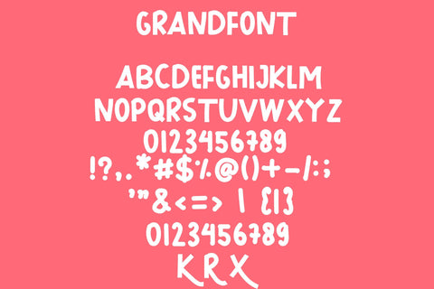 Grandfont Font LetterdayStudio 