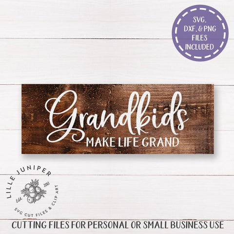 Grandkids Make Life Grand SVG | Mother's Day SVG SVG LilleJuniper 