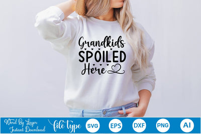 Grandkids Spoiled Here SVG Design SVGs,Quotes and Sayings,Food & Drink,On Sale, Print & Cut SVG DesignPlante 503 