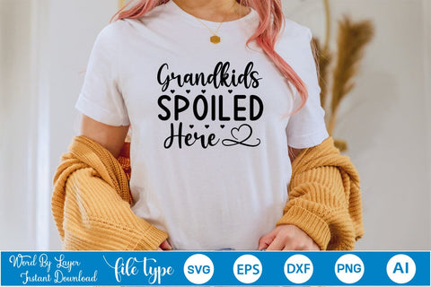 Grandkids Spoiled Here SVG Design SVGs,Quotes and Sayings,Food & Drink,On Sale, Print & Cut SVG DesignPlante 503 