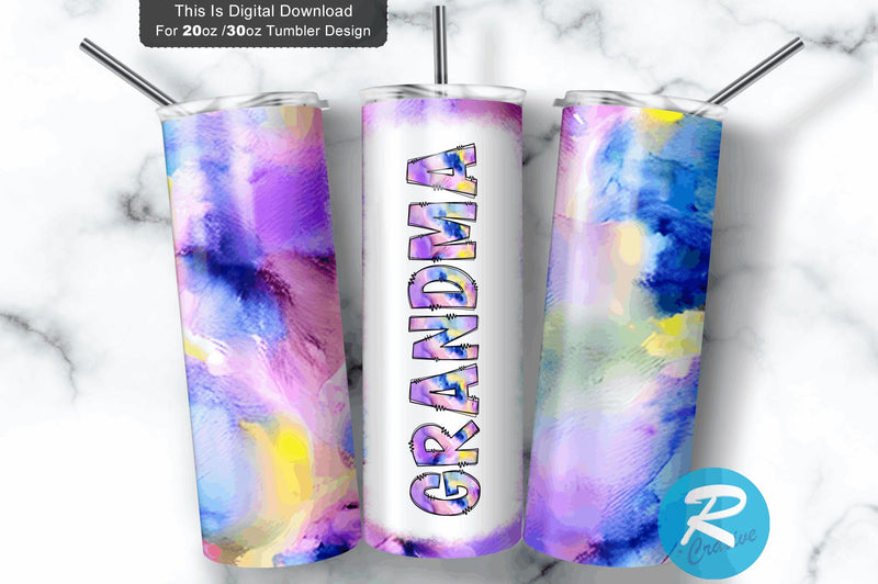 Grandma 20 oz / 30 oz Tumbler PNG Sublimation Regulrcrative 