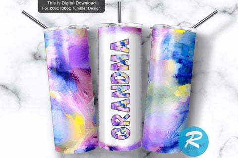 Grandma 20 oz / 30 oz Tumbler PNG Sublimation Regulrcrative 