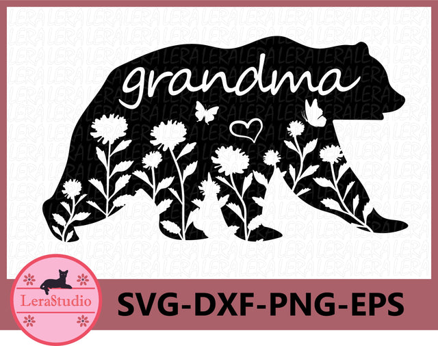 Grandma Bear svg SVG Lerastudio 