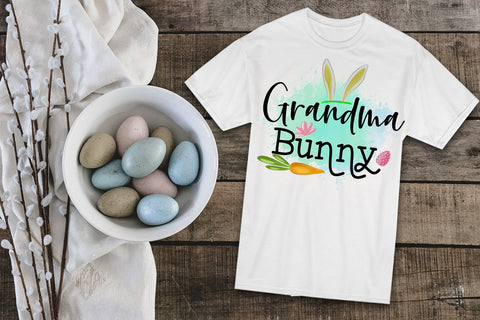 Grandma Bunny Sublimation- Sublimation Easter Designs PNG Sublimation Happy Printables Club 